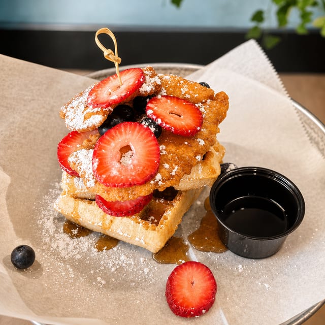 Chicken And Waffles.
